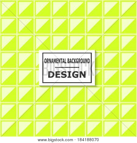 Ornamental Geometrick Colour Background. Template For Design