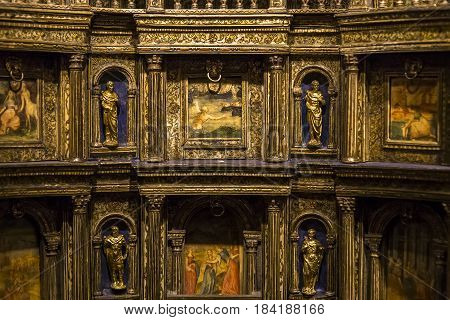 Interiors Details Of Ecouen Castle, Ecouen, France