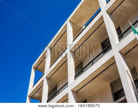 Casa Del Fascio In Como (hdr)