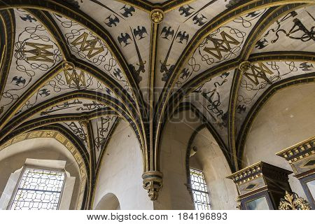 Interiors Details Of Ecouen Castle, Ecouen, France