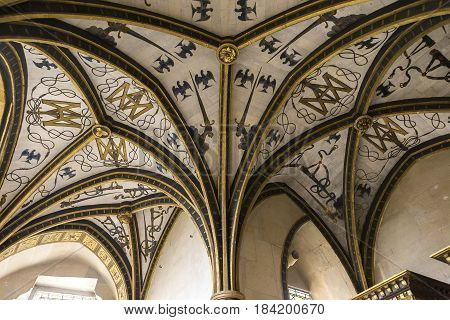 Interiors Details Of Ecouen Castle, Ecouen, France