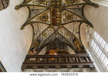 Interiors Details Of Ecouen Castle, Ecouen, France