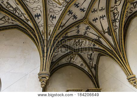 Interiors Details Of Ecouen Castle, Ecouen, France