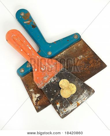 Eski Spattles paralar ile kullanılır.