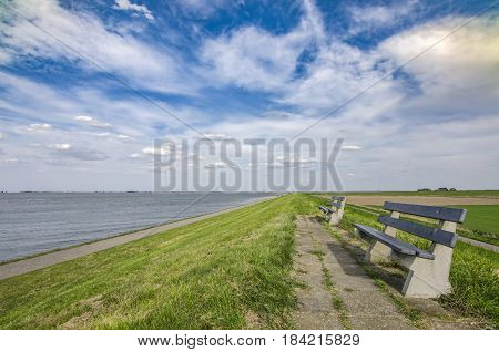 A place to rest on the shore of Western Shelda in Holland.