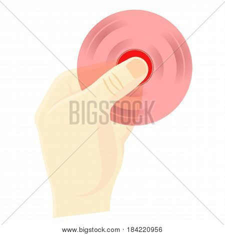 Hand Spinner Flat Vector Illustration