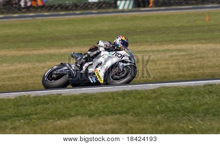 MELBOURNE - 4 oktober: Andrea Dovizioso in de MotoGP-race op 4 oktober 2008 op Phillip Island, Mel