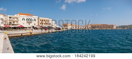 Syros Town In A Sunny Day