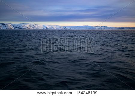 Barents Sea In Arctic Ocean. Kola Peninsula, Russia