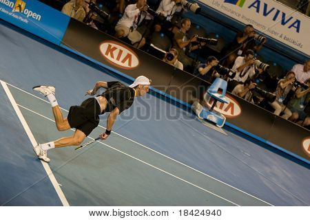 MELBOURNE - 19 januari: Tennisspelare Andreas Seppi, Italien i Australian Open på den 19 januari, 200