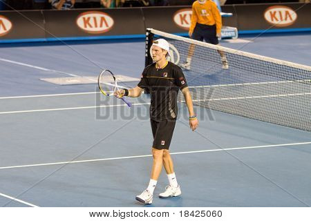 MELBOURNE - 19 januari: Tennisspelare Andreas Seppi, Italien i Australian Open den 19 januari, 20