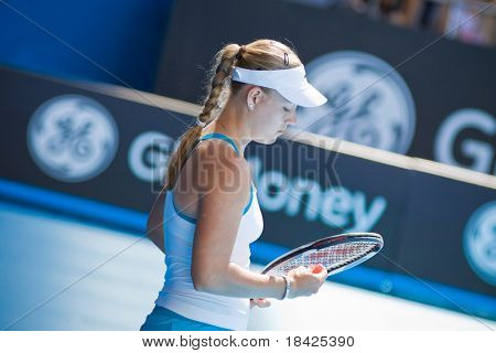 MELBOURNE-20. ledna: Tenista Angelique Kerber na Australian Open v lednu 20, 2009 v 