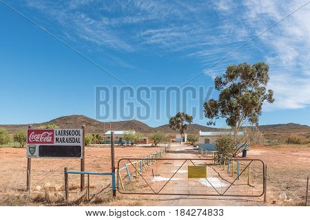 BONNIEVALE SOUTH AFRICA - MARCH 26 2017: The Maraisdal Primary School near Bonnievale in the Western Cape Province