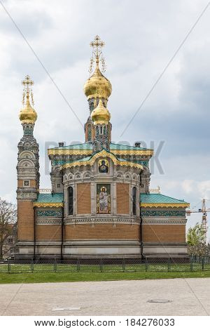 Famous Orthodox Churchart  At The Mathildenhoehe In Darmstadt
