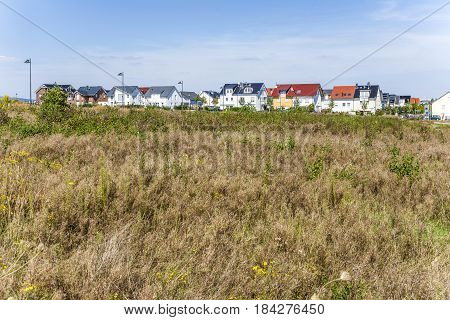 new housing area in beautiful landscape near Frankfurt