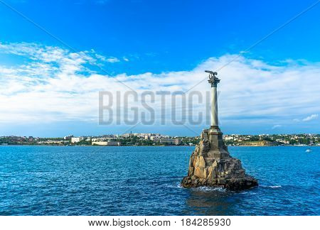 Monument to the Scuttled Ships in Sevastopol in Russia