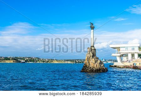 Monument to the Scuttled Ships in Sevastopol in Russia
