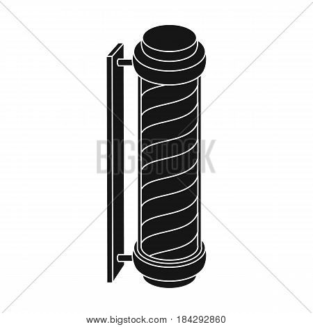 Barber logo.Barbershop single icon in black style vector symbol stock illustration .