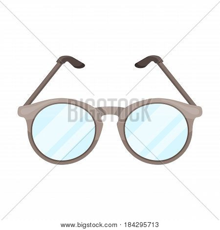 Glasses for sight.Old age single icon in cartoon style vector symbol stock illustration .