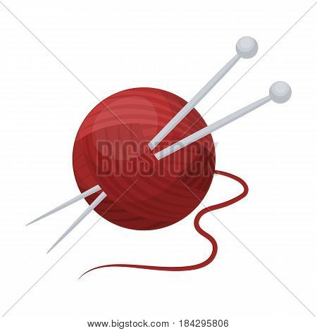 Knitting.Old age single icon in cartoon style vector symbol stock illustration .