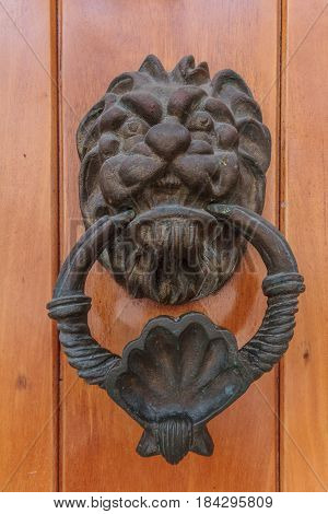Door knob in Cartagena de Indias Colombia
