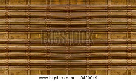 Bamboo mat plait-work used as window shutter. South east Asia made.
