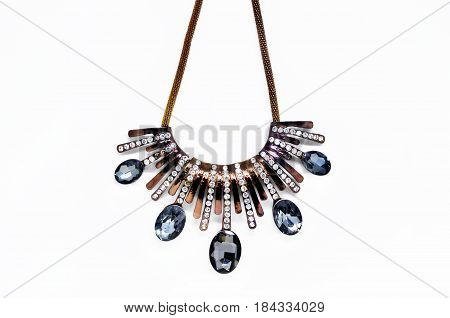 Gemstone Necklace accessory isolated on white background
