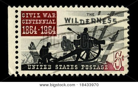 USA - ca. 1964: Eine Briefmarke gedruckt in USA zeigt Bild von gewidmet den Bürgerkrieg Centennial 18