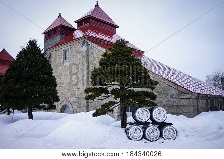 Winter Scenery In Yoichi, Hokkaido, Japan