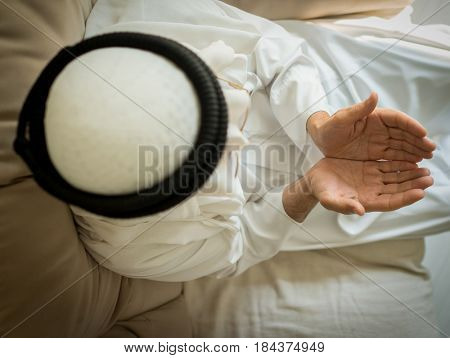 Elderly Arabic man