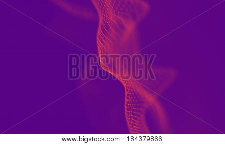 Abstract Purple Geometrical Background . Connection structure. Science background. Futuristic Technology HUD Element . onnecting dots and lines . Big data visualization and Business .