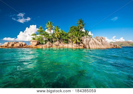 Beautiful St. Pierre Island at Seychelles
