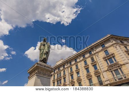 Monument To Writer And Poet Giuseppe Parini In Milan