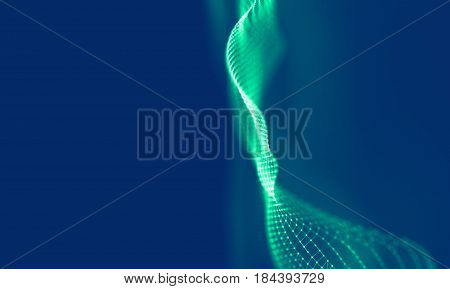 Abstract Blue Geometrical Background . Connection structure. Science background. Futuristic Technology HUD Element . onnecting dots and lines 