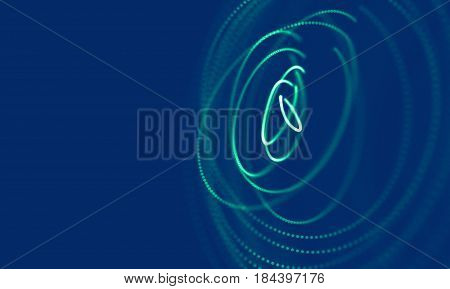 Abstract Blue Geometrical Background . Connection structure. Science background. Futuristic Technology HUD Element . onnecting dots and lines . Big data visualization Business .