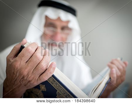 Elderly Arabic man