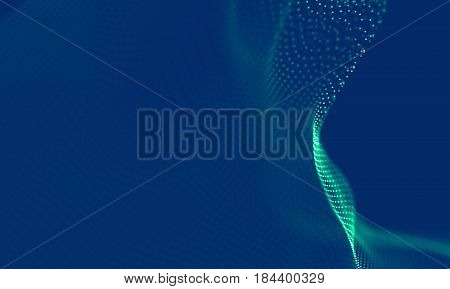 Abstract Blue Geometrical Background . Connection structure. Science background. Futuristic Technology HUD Element . onnecting dots and lines . Big data visualization Business .