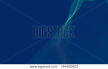 Abstract Blue Geometrical Background . Connection structure. Science background. Futuristic Technology HUD Element . onnecting dots and lines . Big data visualization Business .