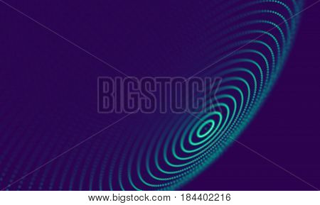 Abstract Blue Geometrical Background . Connection structure. Science background. Futuristic Technology HUD Element . onnecting dots and lines . Big data visualization Business .