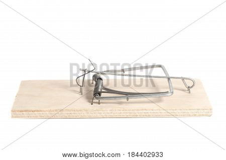 mousetrap isolated on a white background .