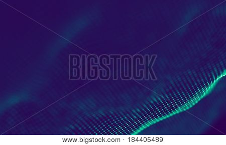 Abstract Blue Geometrical Background . Connection structure. Science background. Futuristic Technology HUD Element . onnecting dots and lines . Big data visualization Business .