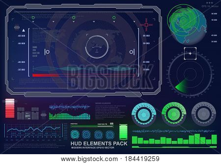 Futuristic Virtual Graphic Touch User Interface, Target
