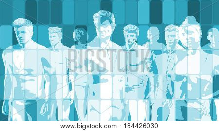 Sales Strategy and Team Target KPI Art 3D Illustration Render