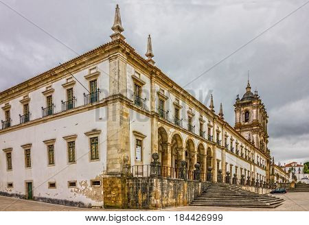Alcobaca Medieval Roman Catholic Monastery architecture, Portugal