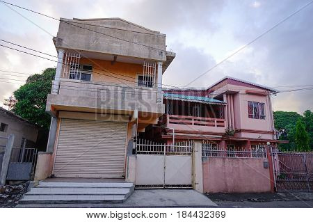 Old Buildings In Mahebourg, Mauritius