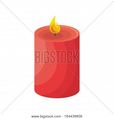 candle icon over white background. vector illustraition
