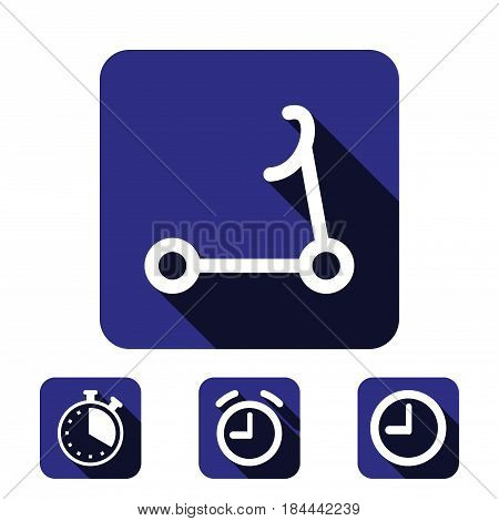 scooter icon stock vector illustration flat design