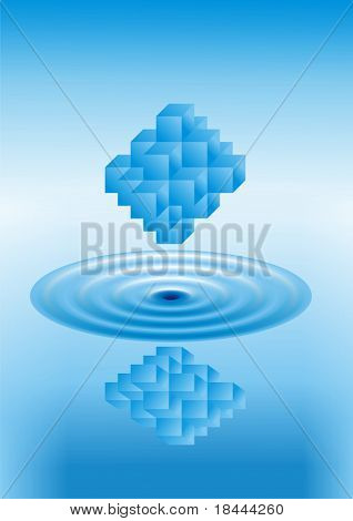 Spiegelbild im Wasser
