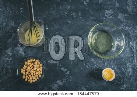 Chickpea Liquid Water Brine Draining. Vegan Aquafaba.