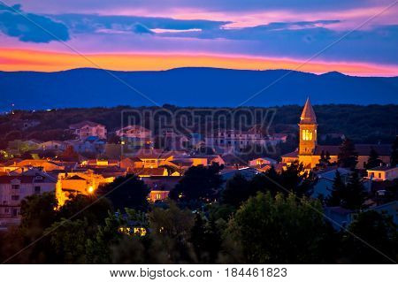 Adriatic Town Of Pakostane Evening View